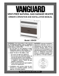 Vanguard Heating VGN30 User's Manual