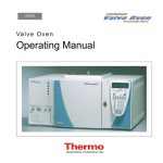Valco electronic Valve Oven User's Manual