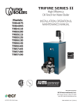 Utica Boilers TriFire TRB 3 Operation and Installation Manual