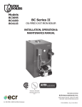 Utica Boilers BC Series II Operation and Installation Manual