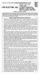 Universal Security Instruments USI-1122L User's Manual