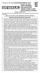 Universal Security Instruments SS-2895 User's Manual