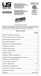 Universal Security Instruments MCN108 Instruction Sheet