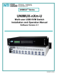 UNIMAX Houseware KVM Switch User's Manual