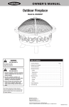 Uniflame WAD900SP User's Manual