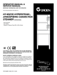 Unified Brands HYPERSTEAM HY-6G(CE) User's Manual