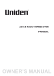 Uniden PRO630XL User's Manual