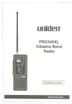 Uniden PRO340XL User's Manual