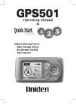 Uniden GPS 501 User's Manual