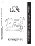 Uniden EXAI918 Owner's Manual