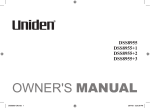 Uniden DSS8955+1 User's Manual
