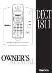 Uniden DECT 1811 User's Manual