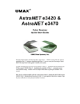 UMAX Technologies AstraNET e3470 User's Manual