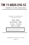 U.S. Department of Defense TV-2/U User's Manual