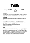 Tyan Computer TEMPEST I5100X User's Manual