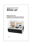 Turbo Air TCB-5R User's Manual