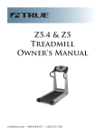 True Manufacturing Company Z5.4 User's Manual