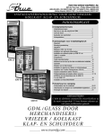 True Manufacturing Company GDM-23 User's Manual