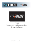 True Fitness PS900 User's Manual