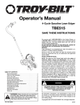Troy-Bilt TBE515 User's Manual