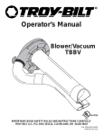 Troy-Bilt TBBV User's Manual
