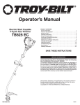 Troy-Bilt TB525 EC User's Manual