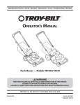 Troy-Bilt TB130 User's Manual