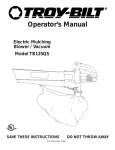 Troy-Bilt TB125QS User's Manual