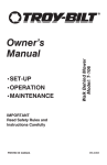 Troy-Bilt T-106 User's Manual