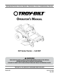 Troy-Bilt Colt RZT User's Manual