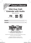 Tripp Lite Cat5 User's Manual