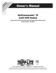 Tripp Lite Switch B070-008-19-IP User's Manual