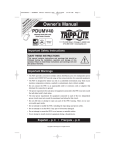 Tripp Lite TRIPP.LITE PDUMV40 User's Manual