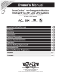 Tripp Lite SmartOnline SU5000RT4U User's Manual