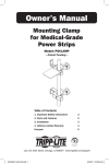 Tripp Lite PSCLAMP User's Manual