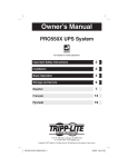 Tripp Lite PRO550X User's Manual