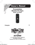 Tripp Lite PR-PR04 User's Manual