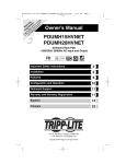 Tripp Lite PDUMH20HVNET User's Manual