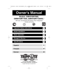 Tripp Lite OMNIVSINT1500XL User's Manual