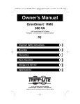 Tripp Lite OM500RMX User's Manual