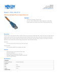 Tripp Lite N201-100-GY-P User's Manual