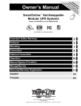 Tripp Lite SU16000RT4U User's Manual