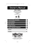 Tripp Lite Medical Grade UPS Systems SMX & OMNIX User's Manual