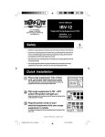 Tripp Lite IBV-12 User's Manual