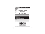 Tripp Lite Cat5/6 User's Manual