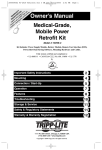 Tripp Lite HCRK-3 User's Manual