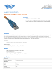 Tripp Lite Cat6 User's Manual