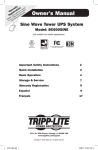 Tripp Lite BC600SINE User's Manual
