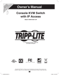 Tripp Lite B020-U08-19-IP User's Manual