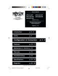 Tripp Lite APS 912 INT User's Manual